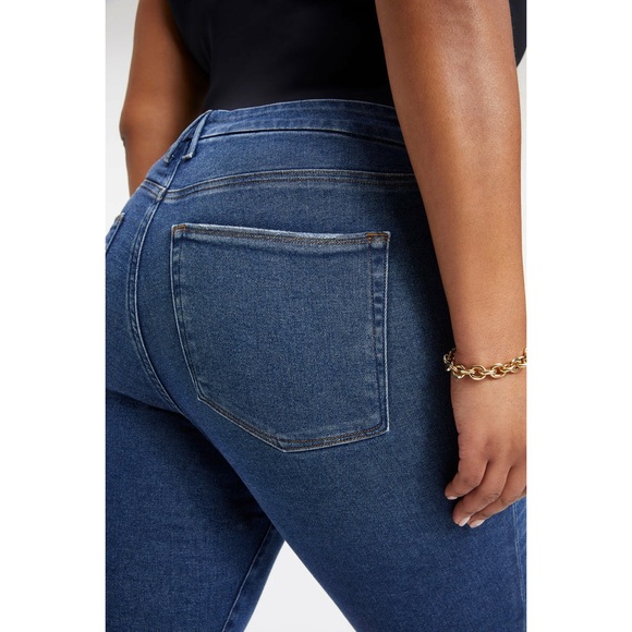 Good American Good Legs | Twisted Slit Jeans in INDIGO Women’s Size 16 - Picture 3 of 13